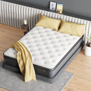 Povirt Twin Mattress, 10 Inch Cool Memory Foam Innerspring Hybrid Mattress for Pressure Relief, 7-Zone Extra Edge Support Medium Firm Twin Bed Mattress in a Box, 10-Year Support, 100-Night Trial